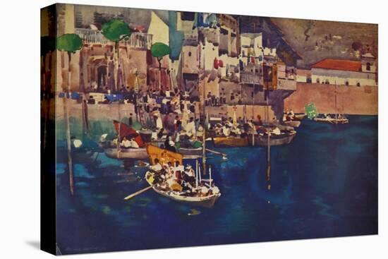 'A Mediterranean Port', 1892 (1935)-Arthur Melville-Stretched Canvas