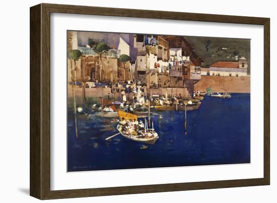 A Mediterranean Port, 1892-Arthur Melville-Framed Premium Giclee Print