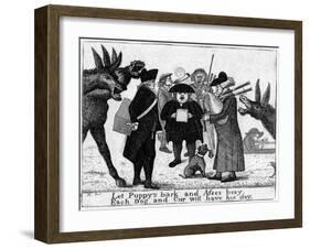 A Medley of Edinburgh Musicians-John Kay-Framed Art Print