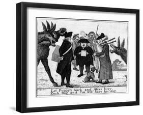 A Medley of Edinburgh Musicians-John Kay-Framed Art Print