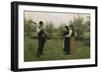 A meeting, 1880-Fritz Thaulow-Framed Giclee Print