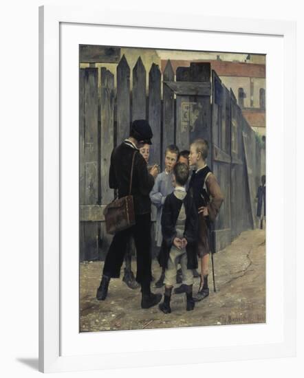 A Meeting, 1884-Maria Konstantinovna Bashkirtseva-Framed Giclee Print