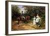 A Meeting by a Stile-Heywood Hardy-Framed Giclee Print