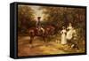 A Meeting by the Stile-Heywood Hardy-Framed Stretched Canvas
