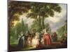 A Meeting in the Park-Francois Louis Joseph Watteau-Mounted Giclee Print