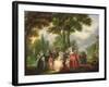 A Meeting in the Park-Francois Louis Joseph Watteau-Framed Giclee Print