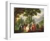 A Meeting in the Park-Francois Louis Joseph Watteau-Framed Giclee Print