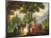 A Meeting in the Park-Francois Louis Joseph Watteau-Mounted Giclee Print