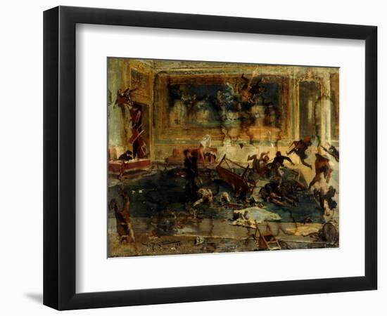 A Meeting of the Artists' Society-Vicente Lopez y Portana-Framed Giclee Print