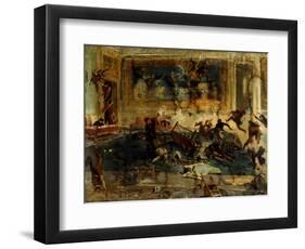 A Meeting of the Artists' Society-Vicente Lopez y Portana-Framed Giclee Print