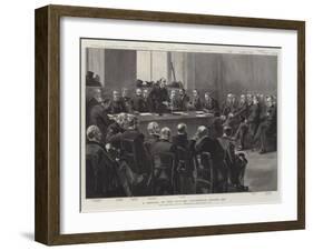 A Meeting of the Colonial Conference, London, 1887-null-Framed Giclee Print