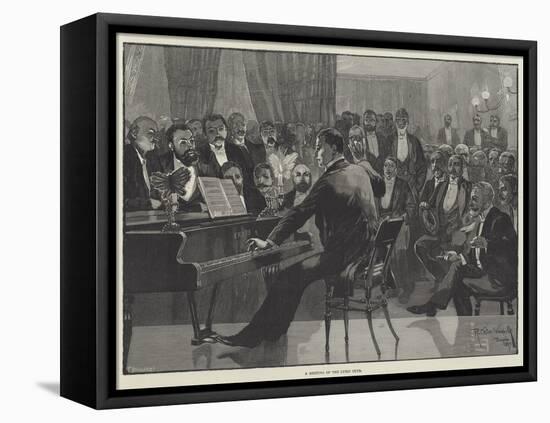 A Meeting of the Lyric Club-Richard Caton Woodville II-Framed Stretched Canvas