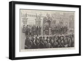 A Meeting of the New Constitutional Parliament at Belgrade, Servia-null-Framed Giclee Print