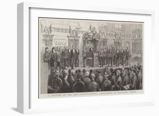 A Meeting of the New Constitutional Parliament at Belgrade, Servia-null-Framed Giclee Print