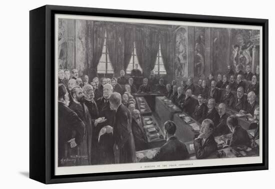 A Meeting of the Peace Conference-null-Framed Stretched Canvas