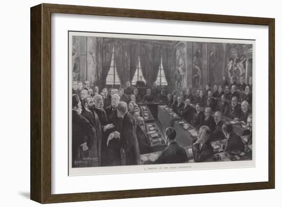 A Meeting of the Peace Conference-null-Framed Giclee Print