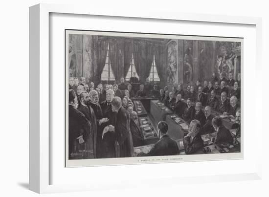 A Meeting of the Peace Conference-null-Framed Giclee Print