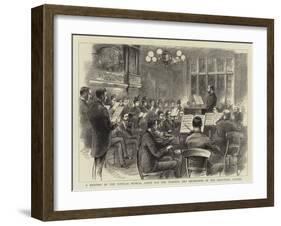 A Meeting of the Popular Musical Union for the Training and Recreation of the Industrial Classes-null-Framed Giclee Print