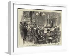 A Meeting of the Popular Musical Union for the Training and Recreation of the Industrial Classes-null-Framed Giclee Print