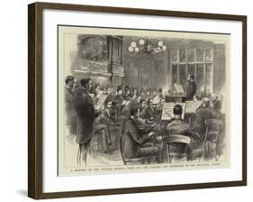 A Meeting of the Popular Musical Union for the Training and Recreation of the Industrial Classes-null-Framed Giclee Print