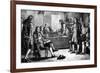 A Meeting of the Royal Society in Crane Court, Fleet Street, London, 18th Century-null-Framed Giclee Print