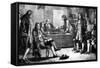 A Meeting of the Royal Society in Crane Court, Fleet Street, London, 18th Century-null-Framed Stretched Canvas