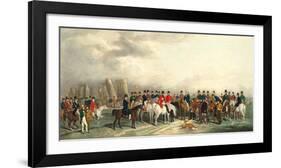 A Meeting of the Welsh Beagling Hounds at Stonehenge-William Barraud-Framed Premium Giclee Print