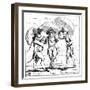 A Meeting of Umbrellas' 1782-J Kent-Framed Giclee Print