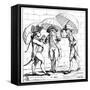 A Meeting of Umbrellas' 1782-J Kent-Framed Stretched Canvas