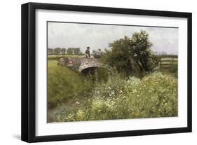 A Meeting on the Bridge-Emile Claus-Framed Giclee Print