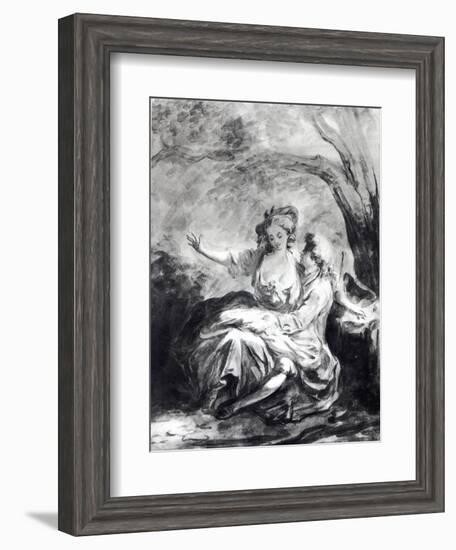 A Meeting Place for Love-Jean-Honoré Fragonard-Framed Giclee Print