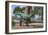 A Megaraptor Lets Out a Vicious Roar-null-Framed Premium Giclee Print