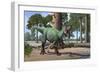 A Megaraptor Lets Out a Vicious Roar-null-Framed Premium Giclee Print