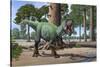 A Megaraptor Lets Out a Vicious Roar-null-Stretched Canvas