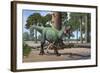 A Megaraptor Lets Out a Vicious Roar-null-Framed Art Print