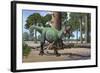 A Megaraptor Lets Out a Vicious Roar-null-Framed Art Print