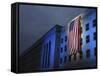 A Memorial Flag Is Illuminated On the Pentagon-Stocktrek Images-Framed Stretched Canvas