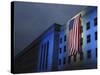 A Memorial Flag Is Illuminated On the Pentagon-Stocktrek Images-Stretched Canvas