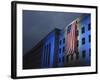 A Memorial Flag Is Illuminated On the Pentagon-Stocktrek Images-Framed Photographic Print