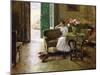 A Memory - in the Italian Villa-William Merritt Chase-Mounted Giclee Print
