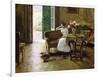 A Memory - in the Italian Villa-William Merritt Chase-Framed Giclee Print
