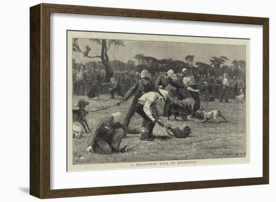 A Menagerie Race at Singapore-John Charles Dollman-Framed Giclee Print