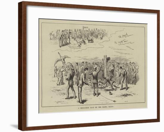 A Menagerie Race on the Marsa, Malta-null-Framed Giclee Print