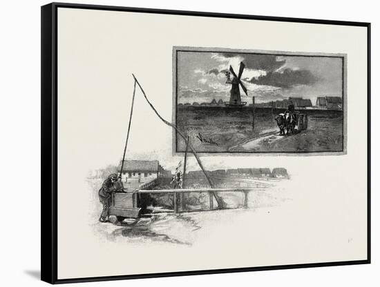 A Mennonite Village, Canada, Nineteenth Century-null-Framed Stretched Canvas