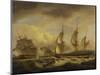 A Merchant Ship in Two Positions by an Estuary Off the South West Coast-Thomas Luny-Mounted Giclee Print