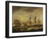 A Merchant Ship in Two Positions by an Estuary Off the South West Coast-Thomas Luny-Framed Giclee Print