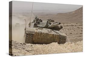 A Merkava Iii Main Battle Tank in the Negev Desert, Israel-Stocktrek Images-Stretched Canvas