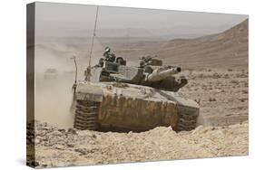 A Merkava Iii Main Battle Tank in the Negev Desert, Israel-Stocktrek Images-Stretched Canvas