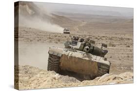 A Merkava Iii Main Battle Tank in the Negev Desert, Israel-Stocktrek Images-Stretched Canvas