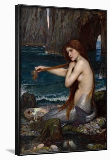 A Mermaid, 1900-John William Waterhouse-Framed Art Print